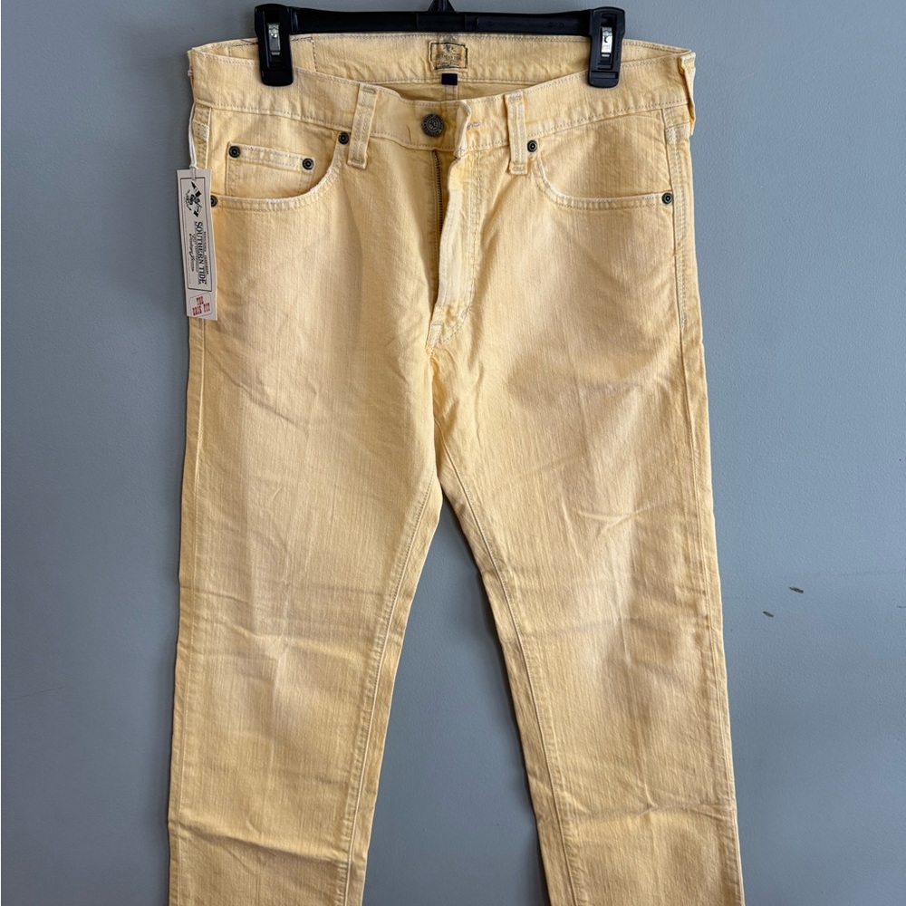 NWT Southern Tide Yellow Denim Jeans